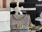 Chanel Lambskin Flap Bag In Light Blue - 1