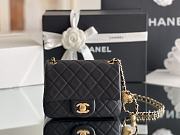 Chanel Lambskin Flap Bag In Black - 1