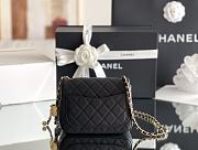 Chanel Lambskin Flap Bag In Black - 4