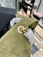 Chanel Small 25 handbag Wool tweed Green - 6