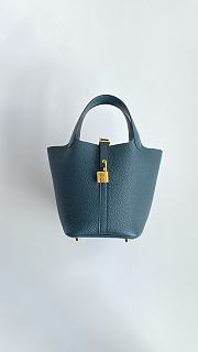 Hermes Picotin Lock Bleu Orage - 1