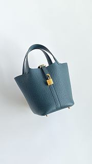 Hermes Picotin Lock Bleu Orage - 5
