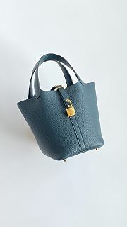 Hermes Picotin Lock Bleu Orage - 2