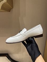 Hermes classic vintage-style loafers white - 3