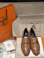 Hermes classic vintage-style loafers brown - 1