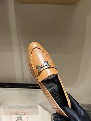 Hermes classic vintage-style loafers brown - 5