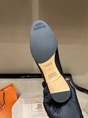 Hermes classic vintage-style loafers black - 6