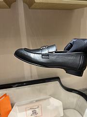 Hermes classic vintage-style loafers black - 5
