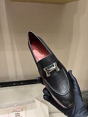 Hermes classic vintage-style loafers black - 2