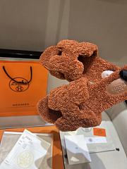 Hermes Fur Orange Silippers 03 - 6