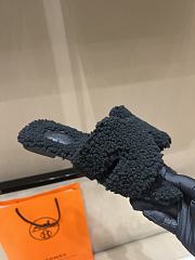 Hermes Fur Orange Silippers 02 - 3