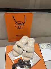 Hermes Fur slippers 04 - 6