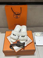 Hermes Fur slippers 02 - 1