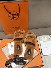 Hermes Fur slippers 01 - 6
