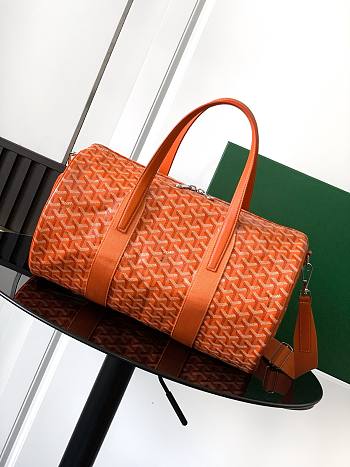 Goyard Barrel 40 Sports Bag In Orange