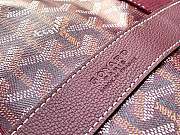 Goyard Barrel 40 Sports Bag In Burgundy - 5