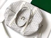 Goyard Barrel 40 Sports Bag In White - 6