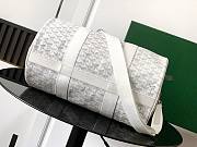 Goyard Barrel 40 Sports Bag In White - 3