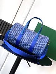 Goyard Barrel 40 Sports Bag In Blue - 3