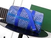 Goyard Barrel 40 Sports Bag In Blue - 2