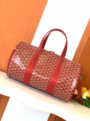 Goyard Barrel 40 Sports Bag In Red - 1