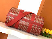 Goyard Barrel 40 Sports Bag In Red - 2