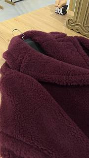 Max Mara Teddy Bear Coat Burgundy - 4