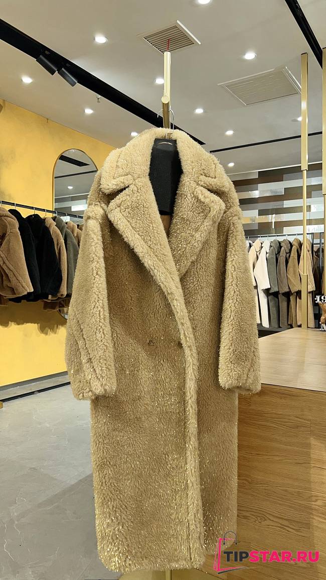 Max Mara Teddy Bear Coat Gold Thread - 1