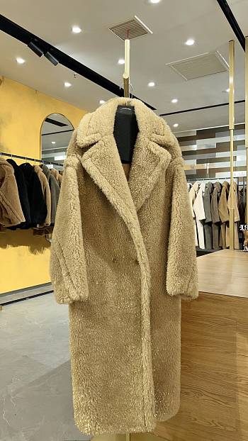 Max Mara Teddy Bear Coat Gold Thread