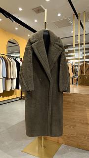 Max Mara Teddy Bear Coat Khaki Green - 1