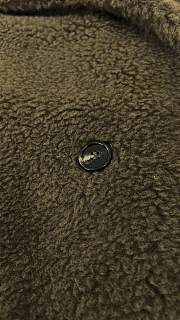 Max Mara Teddy Bear Coat Khaki Green - 5