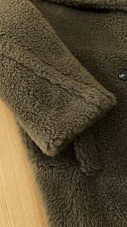Max Mara Teddy Bear Coat Khaki Green - 3