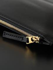 Bottega Veneta Campana intrecciato leather shoulder bag black - 3