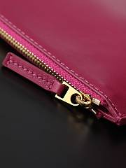 Bottega Veneta Campana intrecciato leather shoulder bag burgundy - 3