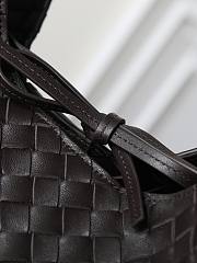 Bottega Veneta Campana intrecciato leather shoulder bag fondant - 5