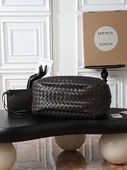 Bottega Veneta Campana intrecciato leather shoulder bag fondant - 4