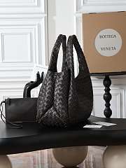 Bottega Veneta Campana intrecciato leather shoulder bag fondant - 2