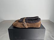 Alaia Ballet Shoes In Brown - 1