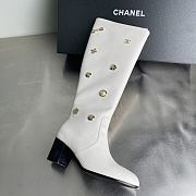 Chanel Double C Slim Fit Boots White - 2