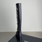 Chanel Double C Slim Fit Boots Black - 6