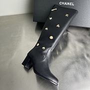 Chanel Double C Slim Fit Boots Black - 5