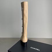 Chanel Double C Slim Fit Boots Beige - 6