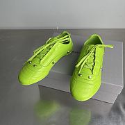 Balenciaga City Women's Flat Lace-up Casual Shoes Green - 1