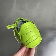 Balenciaga City Women's Flat Lace-up Casual Shoes Green - 6
