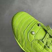 Balenciaga City Women's Flat Lace-up Casual Shoes Green - 2