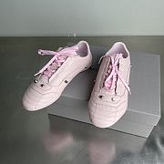 Balenciaga City Women's Flat Lace-up Casual Shoes Pink - 1