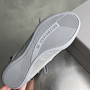 Balenciaga City Women's Flat Lace-up Casual Shoes Gray - 5