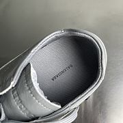 Balenciaga City Women's Flat Lace-up Casual Shoes Gray - 4