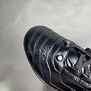Balenciaga City Women's Flat Lace-up Casual Shoes Black - 4