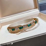Bvlgari Craftsmanship wide snake bone bangle - 3